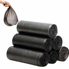 100pcs Small Trash Bags Black Trash Can Liners Disposable Plastic Garbage Bag