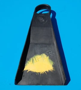 ALETA DE NATACIÓN ÚNICA Viper Yellow Dot Talla Pequeña 7-8 Pacific Soft Swell Body Surfing - Imagen 1 de 3