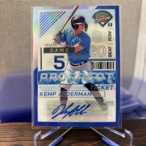 2024 Panini Prospect Edition Kemp Alderman Holo Ticket Blue /149 #127 Auto - Picture 1 of 2