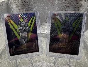 Refactor de tablero de ajedrez púrpura Topps Finest WWE 2025 Lola Vice/199 ¡con común! - Imagen 1 de 18