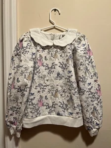 Girl's Janie and Jack & Disney Collab Size 8 Aurora Sleeping Beauty Sweater - Picture 1 of 9