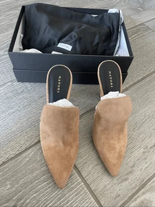 NATORI Minh Suede Mules Size 8 NWT - Picture 1 of 7