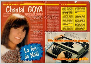 1980 Document CHANTEUSE Chantal GOYA 2 pages - Picture 1 of 1
