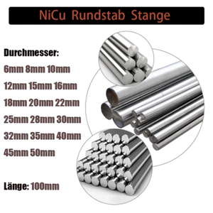 Neusilber Rundstange Rund Stab Metall Nickel-Zink Kupferstab Cu Rundstab Φ3~20mm - Bild 1 von 6