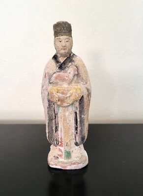 Antigua figura china del zodiaco de terracota estilo dinastía Ming esmalte Sancai 7,5" Foto 1 de 4