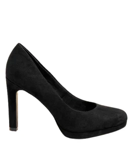 Ex M&S Women's Platform Stiletto Heel Court Shoes in Black UK 3.5 RRP £35 #2240A - Picture 1 of 4