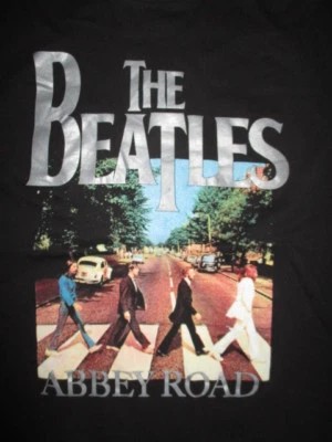Lauri MJ Label The BEATLES Paul John George Ringo ABBEY ROAD (LG) T-Shirt - Image 1 of 2