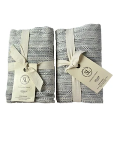 Southern Living Simplicity Rylan Quilted Sham Pillow Cover Gray Blue King Size - Picture 1 of 5
