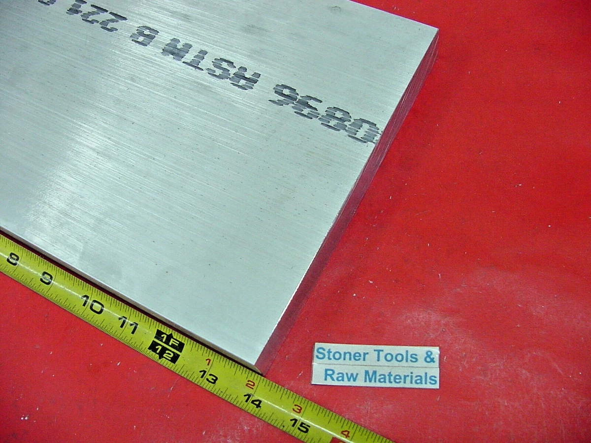 1x8x14 Inch Aluminum 6061 T6511 Flat Bar - Solid Extruded Mill Bar Stock, USA Made