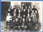 Beautiful boys and girls with a teacher School Vintage photo