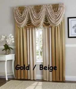 Ultra Luxuriöse Hyatt Fenstergardine Flächenfransen Volant Behandlung Neue Farben - Bild 1 von 8