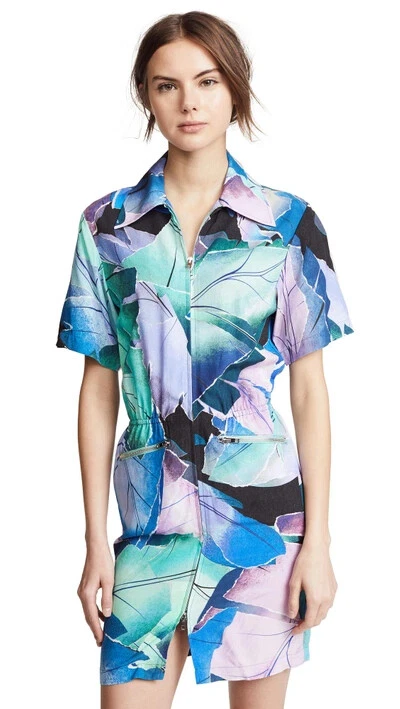 Mini Vestido Acne Studios 'Mardisa' Estampado Multicolor Cremallera Completa Talla 34 Foto 1 de 4