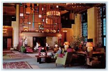 c1960 Yosemite National Park California Great Lounge Ahwahnee Hotel CA Postcard