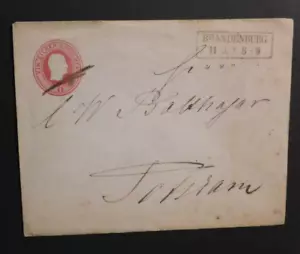 1800s Cover Brandenburg to Potsdam Germany - Picture 1 of 2