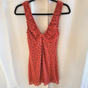 Forever 21 Dress Medium Babydoll Butterfly Y2K Fairycore Sheer Romantic 17371 - Picture 1 of 12