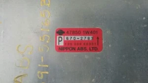 97 PATHFINDER FROM 10/96 ABS COMPUTER MODULE ID# 478501W401 4X4 173331 - Imagen 1 de 8