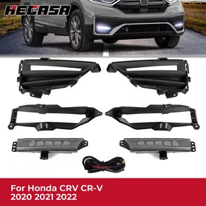 HECASA LED Fog Lights Bumper Lamps w/wiring For 2020-2022 Honda CR-V CRV PAIR - Picture 1 of 24