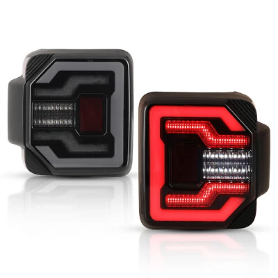 Fit for 2018 2019 2020 2021 2022-2025 Jeep Wrangler JL LED Tail Lights Rear Lamp Foto 1 de 4