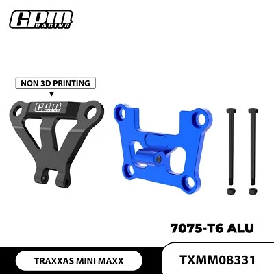 Suporte de anteparo dianteiro GPM 7075Alu fortalecimento e suporte de para-choque TRA Mini Maxx - Imagem 1 de 4