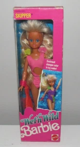 Neu im Karton & NRFB Wet 'N Wild Barbie Skipper Puppe blond #4138 um 1989 Mattel - Bild 1 von 5
