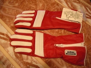 GUANTES DE CUERO MOTOPORT, ROJOS Y BLANCOS, NUEVOS CON ETIQUETAS, EX. PEQUEÑO - Imagen 1 de 2