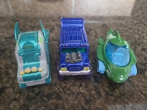 PJ Masks Druckguss Fahrzeug Metall Auto Lot Cat Boy, Romeo, Eule, Gecko 3 Stück - Bild 1 von 4