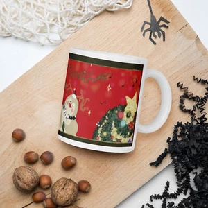 Christmas fun White glossy 11 oz mug - Picture 1 of 7