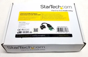 StarTech.com PEX4S952LP 4-Port Low Profile Native RS232 PCI Express Serial Card - Picture 1 of 4
