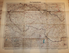 Karte der SUDETENLÄNDER - Velhagen & Klasings Karte (um 1938)