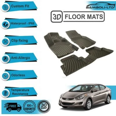 Alfombrillas 3D forro protector interior apto para Hyundai Elantra 2011-2015 Foto 1 de 4