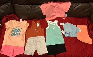 Little Girls Old Navy Lot Of Four Outfits Size Small(5) Bright Color NWT + Tee - Picture 1 of 3