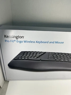 Kensington Pro Fit Ergonomic Wireless Keyboard & Mouse K75406US Brand New Sealed - Image 1 of 4