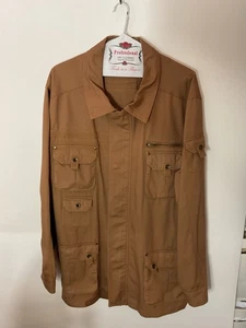 Boulder Creek Men Brown Cargo Utility Jacket Chore Coat Hiking - Sz 3XL Tall - Picture 1 of 11