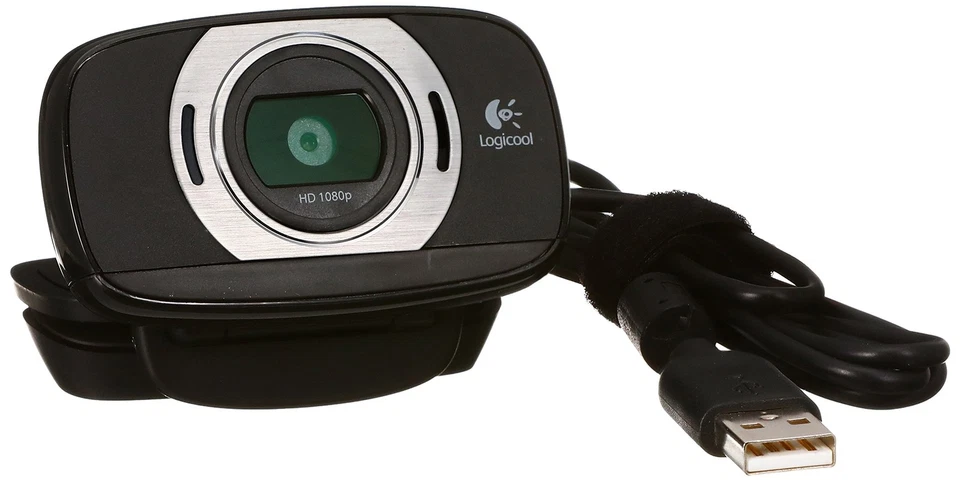Logitech Webcam C615 Black Full HD 1080P Streaming Foldable 360 ​​Degree Rotatio - Image 1 of 4