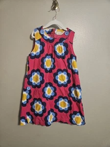 Mini Boden Youth Girls Retro Floral Corduroy Dress Jumper Size 7-8Y - Picture 1 of 8