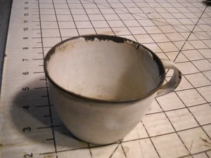 Vintage Germany Enamelware Coffee Cup Mug /Handle - Picture 1 of 8