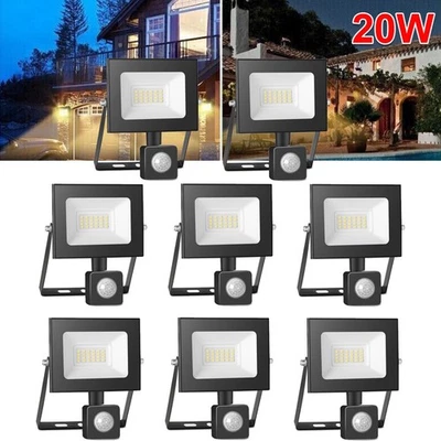 8x20W LED floodlight outdoor spotlight lamp IP65 with motion detector 220V - Image 1 of 4