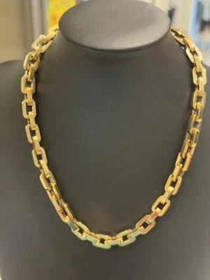 Collar de eslabones Eddie Borgo Supra chapado en oro amarillo de 17" 12K Foto 1 de 4