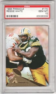 REGGIE WHITE 1994 Pinnacle #170 PSA 10 GEM MINT - PACKERS - Picture 1 of 2