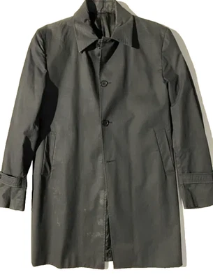 Vintage 90s COSTUME NATIONAL HOMME Mens Cotton Raincoat Coat  sz 42 It 52 - Изображение 1 из 4
