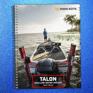 MINN KOTA Talon BT Shallow Water Anchor Manual BINDER - TOUGH FRONT & BACK - Bild 1 von 8