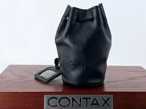 🌸[MINT] Contax GCL-1 Genuine Original Leather Pouch Lens Case From JAPAN - Picture 1 of 10