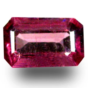 1.21 ct AAA+ Best Octagon Shape (8 x 5 mm) Pinkish Red Rhodolite Garnet Gemstone - Picture 1 of 1