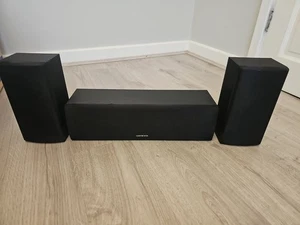 Onkyo SKR 594 (SKC) Surround Sound Speakers x2 And Centre Speaker 130w 6 Ohms - Picture 1 of 8