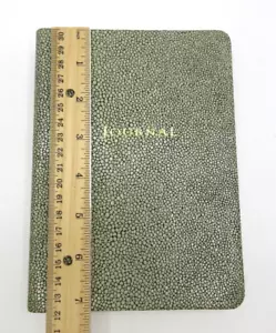 Graphic Image Travel Journal 7" Leather Soft Cover 224 Lined Pages $90 GREEN - Picture 1 of 12