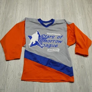 VINTAGE Bakka Hockey Jersey Size Small Minnesota Stars of Tomorrow League Bauer - Picture 1 of 7