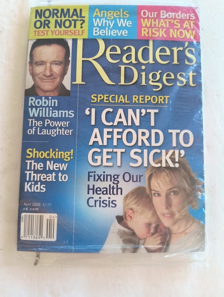 Reader's Digest April 2006, Health Crisis, US Borders, Robin Williams - Image 1 of 1