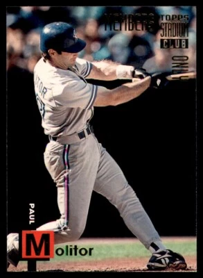 1994 Topps Stadium Club Members Only #4  Paul Molitor - Blue Jays - Image 1 of 2