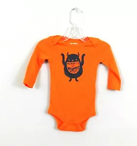 Joe Fresh Baby One Piece, Mommy Little Monster, Size 3-6 Months, Orange, New - Picture 1 of 3