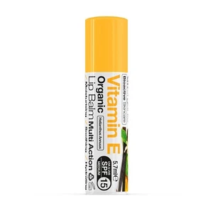 Dr Organic Vitamin E Lip Balm, Moisturising, SPF 15, Mens, Womens, Natural, Vege - Picture 1 of 6